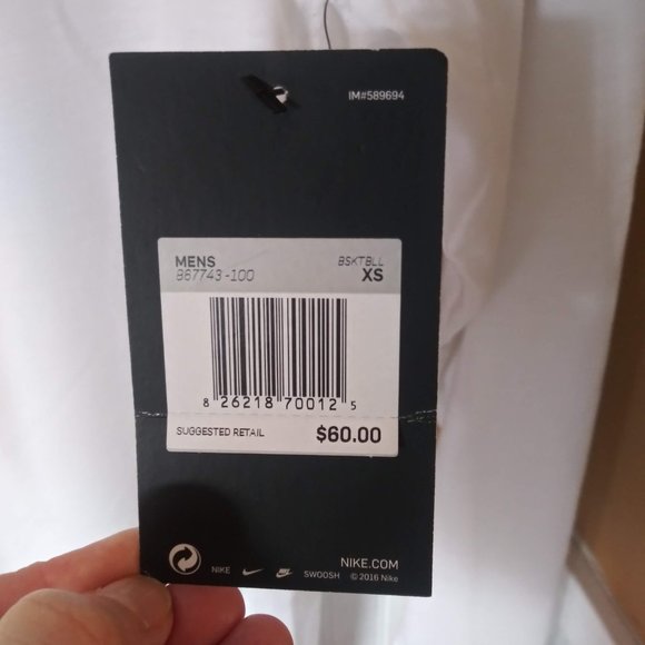 New Mens Nike XS Hyperelite LS Basketball shirt XS - Picture 4 of 8